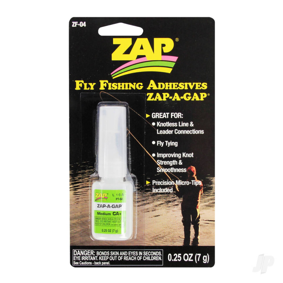 Zap Fly Fishing Adhesives Zap-A-Gap Medium (0.25Oz, 7G) Zf-04 087093008045
