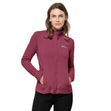Jack Wolfskin Womens Peak Grid High Collar Midlayer Stretch Fleece Sweater