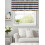 Orange Black White Stripe Valance 54x18in Polyester Rod 4