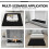 L-formet sofatrekk 100 % polyester vendbar 3