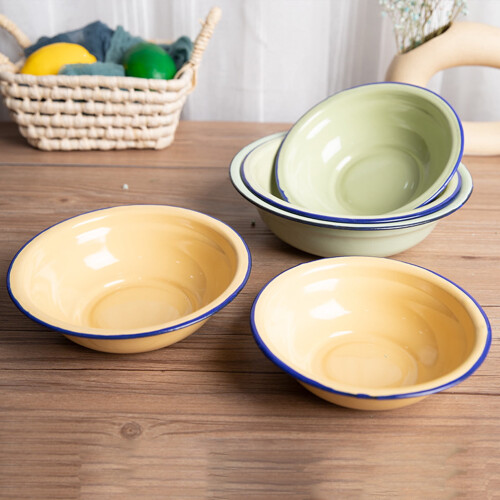 Vintage Emaille-Schüsselset – 4 Größen 1