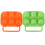 2Pcs Portable Plastic Egg Carrier Box with Lid, Compact Travel Storage 1