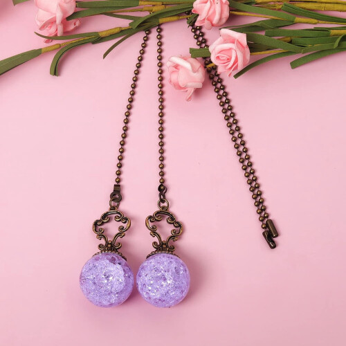 Crystal Ceiling Fan Pull Chain Extender 38 cm (2 pcs) 2