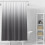 Grey fabric shower curtain 180x180cm with hooks 4