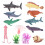 Μίνι φιγούρες θαλάσσιων ζώων 12 τεμαχίων – Plastic Ocean Toys 4