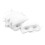 Major Brushes 7078-10 Flocked Plastic Half Facemasks Pack 10 1