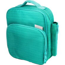 Borsa termica isolante per il pranzo dei bambini con tasca per la bottiglia –