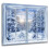 Winter White Snow Forest Framed Canvas Art 12x12 in 1