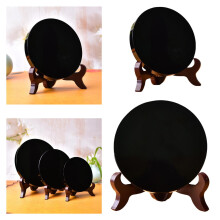 Scáthán Scríbhneoireachta Obsidian Dubh Nádúrtha 6–15cm