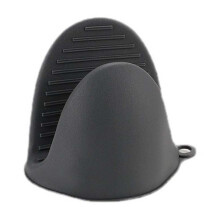 Mini-Ofenhandschuhe aus Silikon – Hitzebeständig bis 230 C, Grau