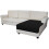 L-formet sofatrekk 100 % polyester vendbar 1