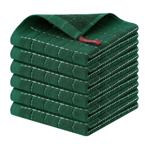 Cotton Grid Dishcloth – Reusable, Quick-Drying, Soft