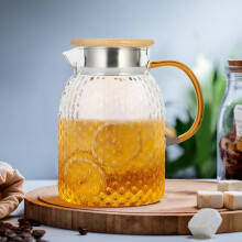 Glaskanna med lock, 1,4 l