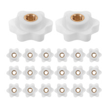 20Pcs Universal Rollator Walker Replacement Knobs Plastic White