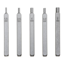 5St Sieraden DIY Set Grijs 40Cr-V Stempel En Inleg