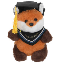 Souvenir Peluche Renard Diplômé 2026 En Tissu