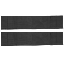 2Pcs Oxford Fabric Wheelchair Footrest Straps Black for Calf Support