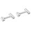 2Pcs Kitchen Rolling Sticks Stainless Steel Non-Stick Dough Roller Pin 3
