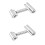 2Pcs Kitchen Rolling Sticks Stainless Steel Non-Stick Dough Roller Pin 4