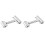 2Pcs Kitchen Rolling Sticks Stainless Steel Non-Stick Dough Roller Pin 1