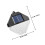 Masteelf Outdoor Lamp Solar Wall Light Pc Material Wall Light 11x10cm 2