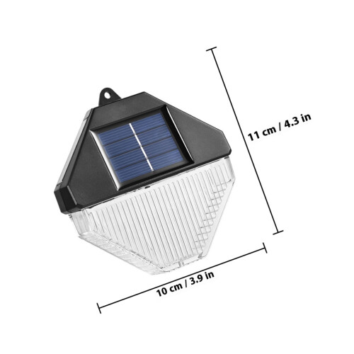 Masteelf Outdoor Lamp Solar Wall Light Pc Material Wall Light 11x10cm 1