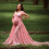 Comfortable Pregnancy Photo Gown Machine Washable-White L 7