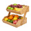 Bamboo 2-Tier Fruit Stand - Open Kitchen Storage 1