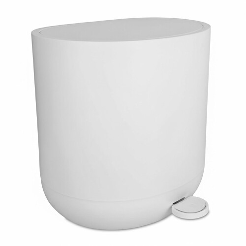 Soft-Close Bathroom Pedal Bin, 7L Capacity