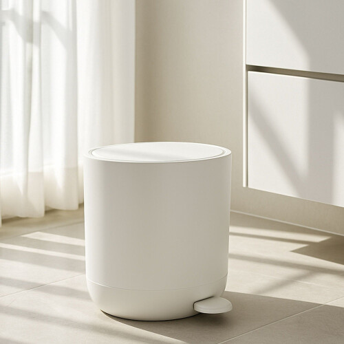 Soft-Close Bathroom Pedal Bin, 7L Capacity 1