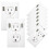 20St Duurzame Witte Power Socket Stickers Vinyl Voor Grappige 1