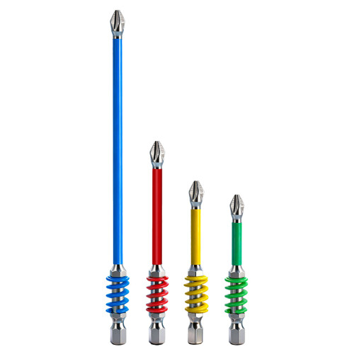 Hexagonal Shank Magnetic Spring Loaded Screwdriver Bits-70mm 1