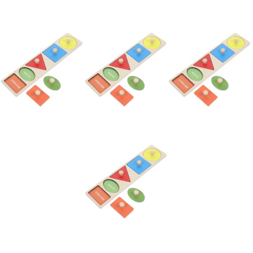 4Sets Peuter Puzzels Vormen Voor Hand-Oog 1