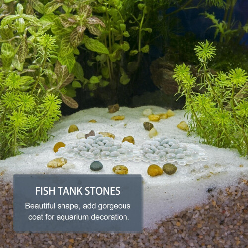 1Pak Luminous Glasstenen Aquarium En Tank 2