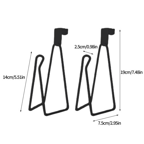 Viflosae metallinen wc-paperirullan pidike – 2 kpl 2