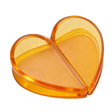 Magnetic Hair Clip Elegant Heart Shape Hairpin For-Orange
