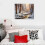 Winter Snow River Forest Canvas Wall Art 5