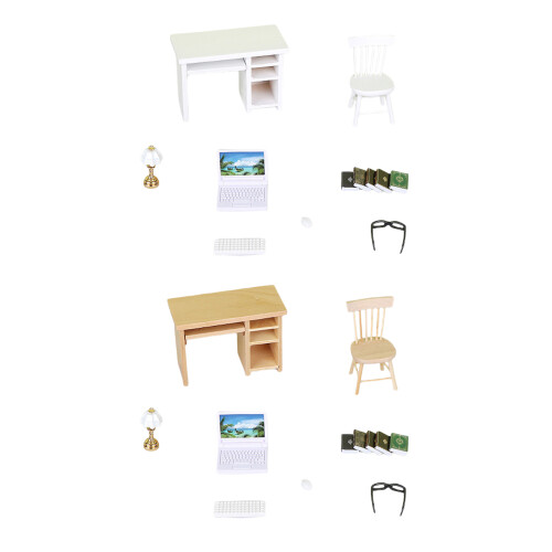 Professional Mini Desk Model With Ergonomic Style-White 1