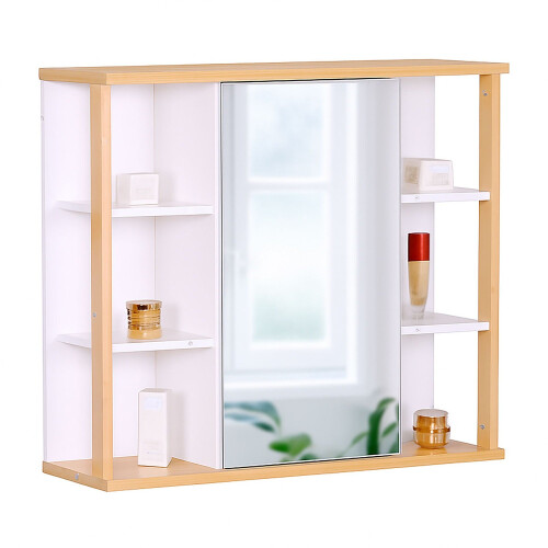Bathroom Mirror Cabinet, Wall-Mounted Storage