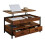 Storage Coffee Table with Drawers and Adjustable Top 1