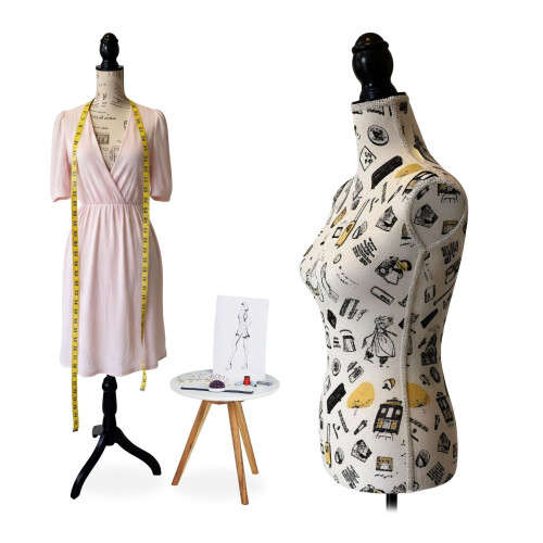 Female Tailoring Dummy 36/38, Height-Adjustable
