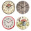 Horloge murale silencieuse DESIGNICE avec finition grain de bois 2