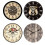 Horloge murale silencieuse DESIGNICE avec finition grain de bois 3