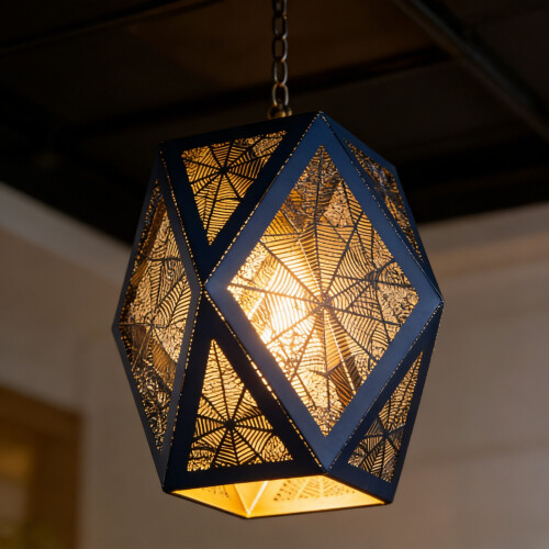 Decorative Iron Light Cover Featuring Intricate Cutout-B 2