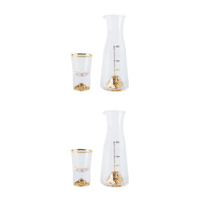 2Ensembles Carafe Verres En Verre Pour Stockage Dégustation