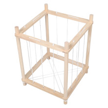 Rangement Peluches En Bois Cage Zoo Design Marron Clair Robuste