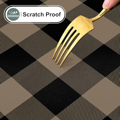 Rectangle Vinyl Tablecloth with Flannel Back 2