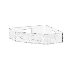 Acrylic Corner Shower Caddy – No-Drill Triangular Shelf