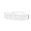 Acrylic Corner Shower Caddy – No-Drill Triangular Shelf 1