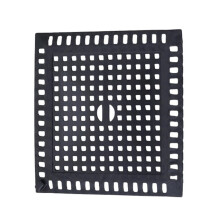 Firm Silicone Bottom Outlet Strainer Waterproof-Black square